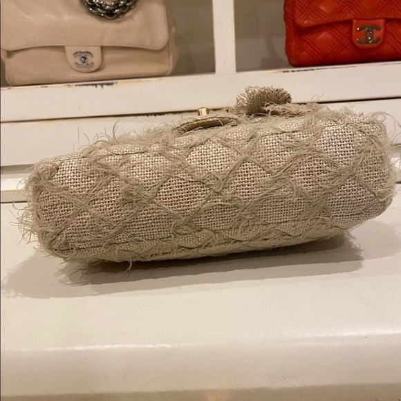 Sold!!! Chanel Nature Tweed Medium Flap Bag - Picture 4 of 10